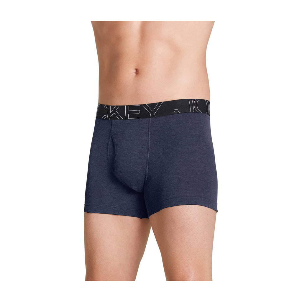 Jockey Men's Active Blend Quartz Grey Stripe/Rough Sea Blue/Racing Red/Navy Heather