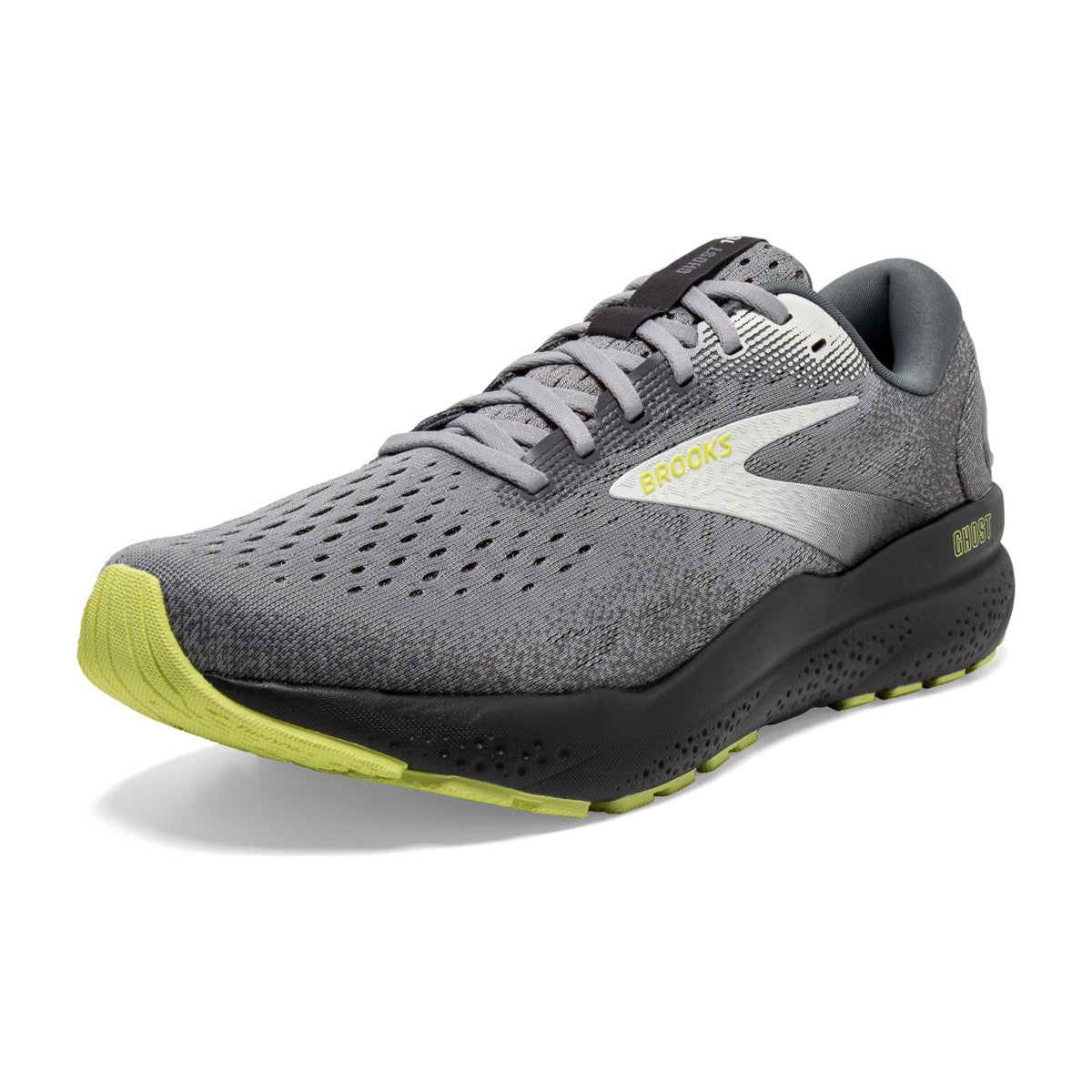 Brooks Men's Ghost 16 Black Primer/Grey/Lime