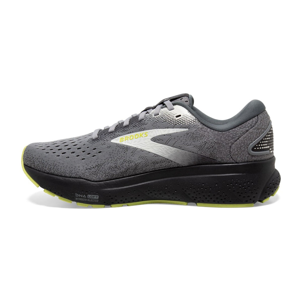 Brooks Men's Ghost 16 Black Primer/Grey/Lime