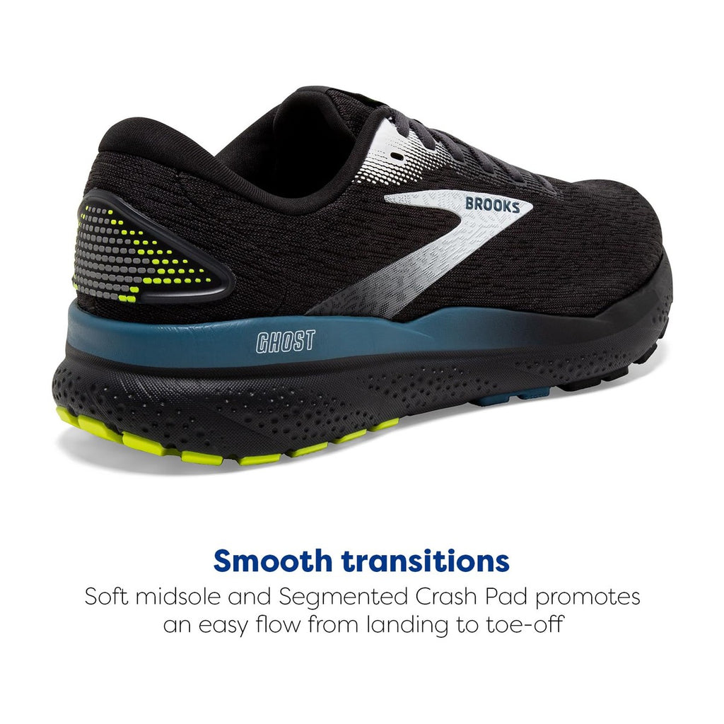 Brooks Men's Ghost 16 Black/Ebony/Blue