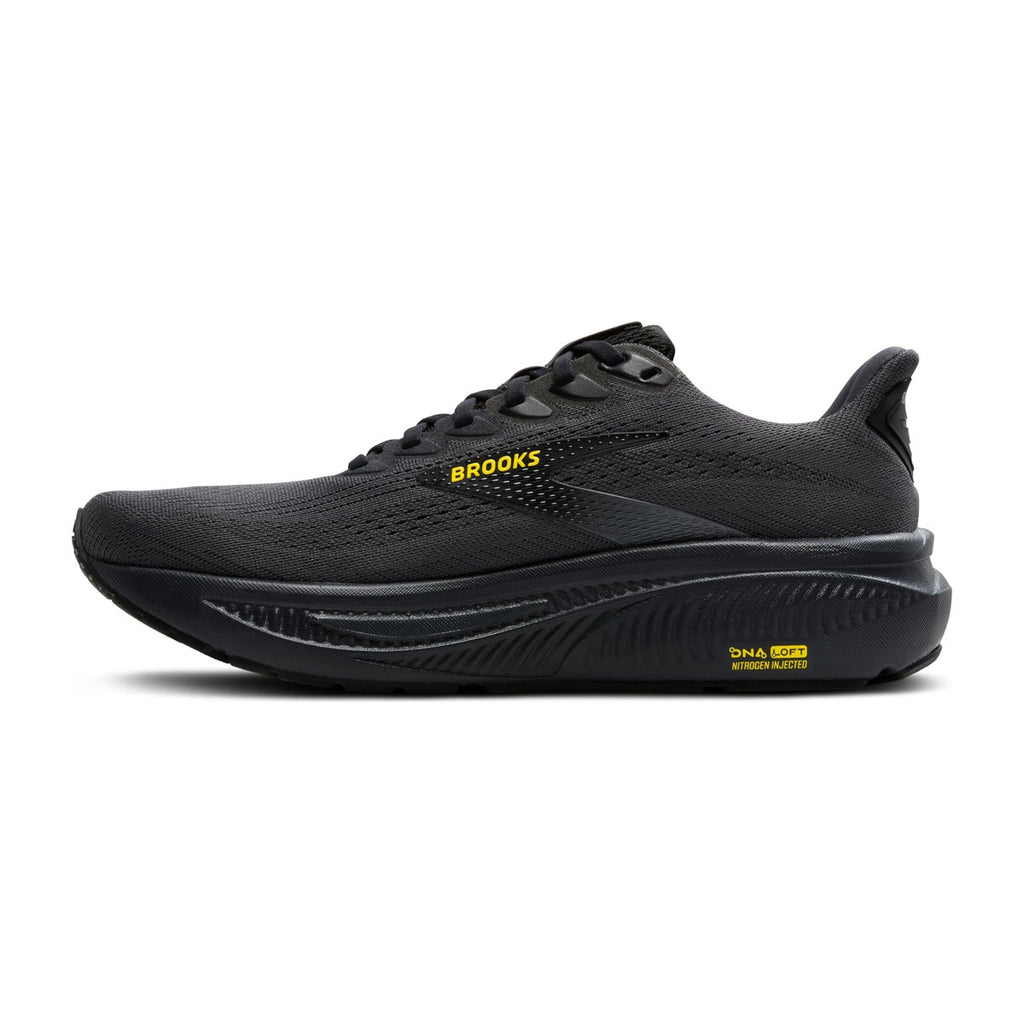 Brooks Men's Ghost 17 Ebony/Black/Yellow