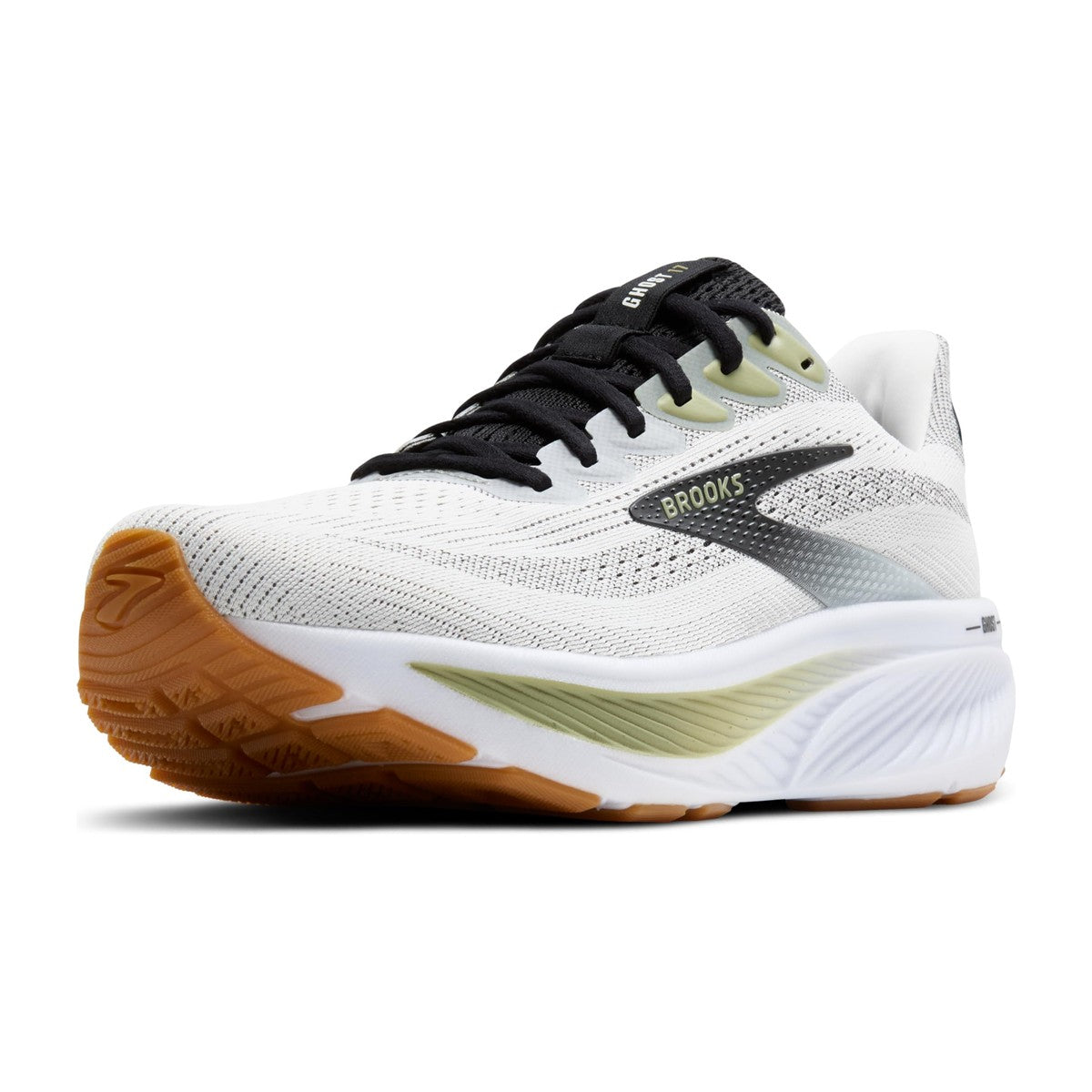Brooks Men's Ghost 17 White/Black/Tea