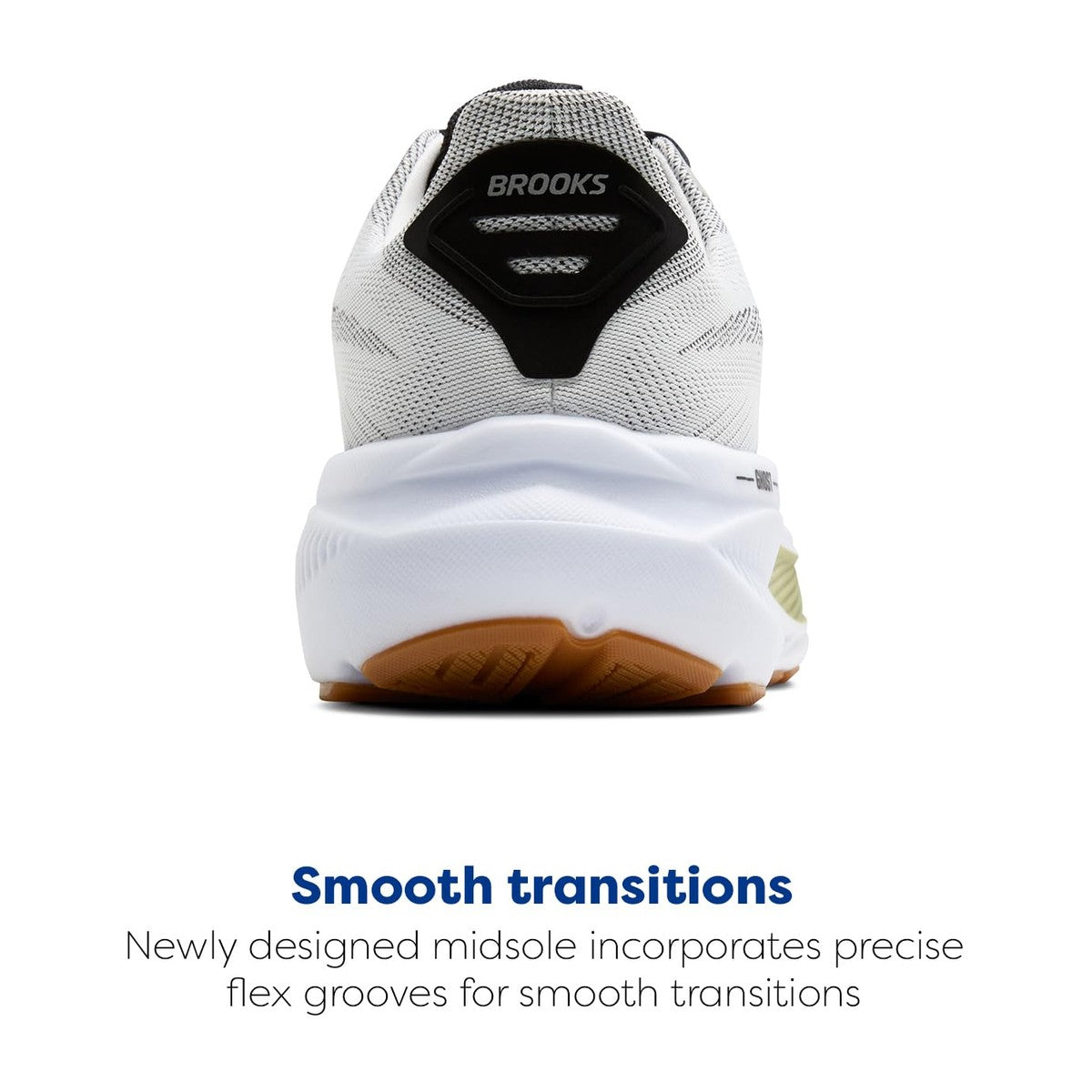 Brooks Men's Ghost 17 White/Black/Tea