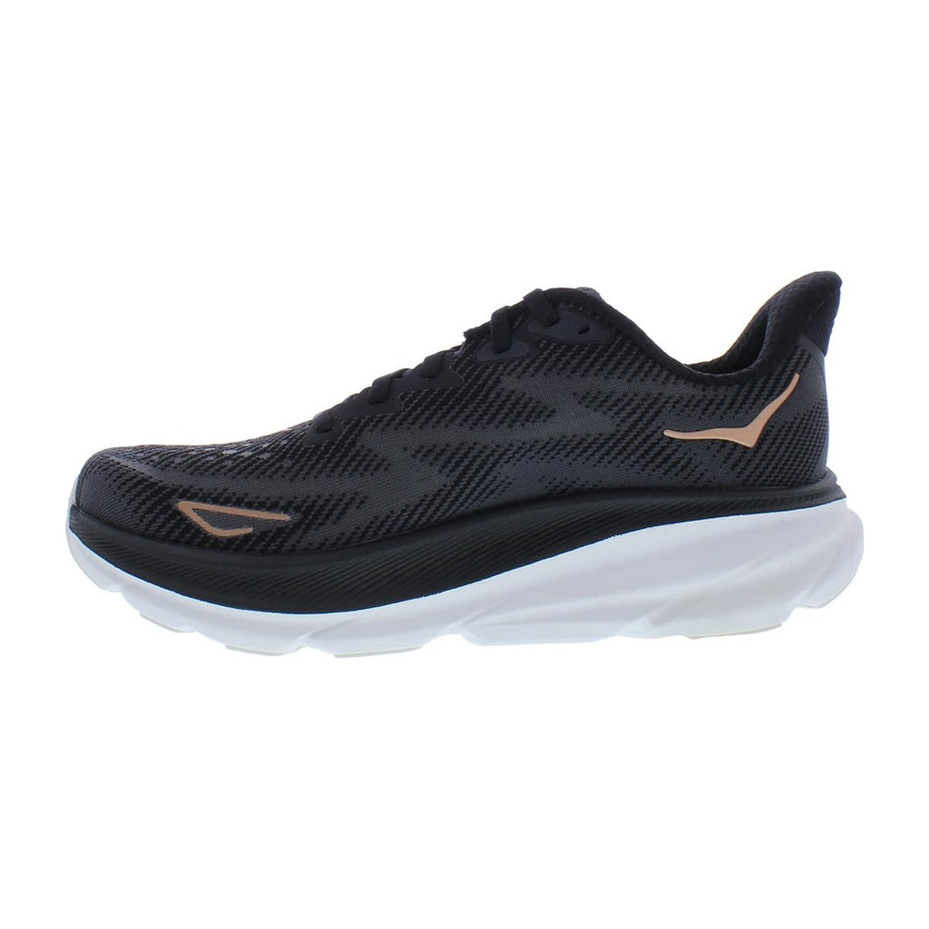 Hoka Women's Clifton 9 Black/Rose Gold