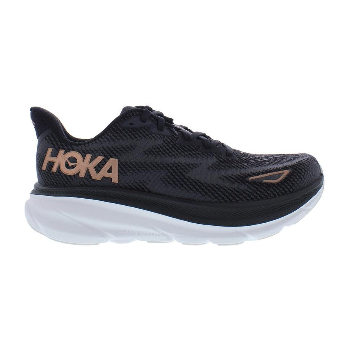 Hoka Women's Clifton 9 Black/Rose Gold