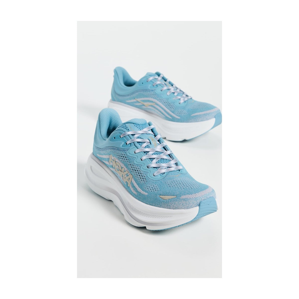 Hoka Women's Bondi 9 Raindrops/Ash Raindrop/Ash Grey