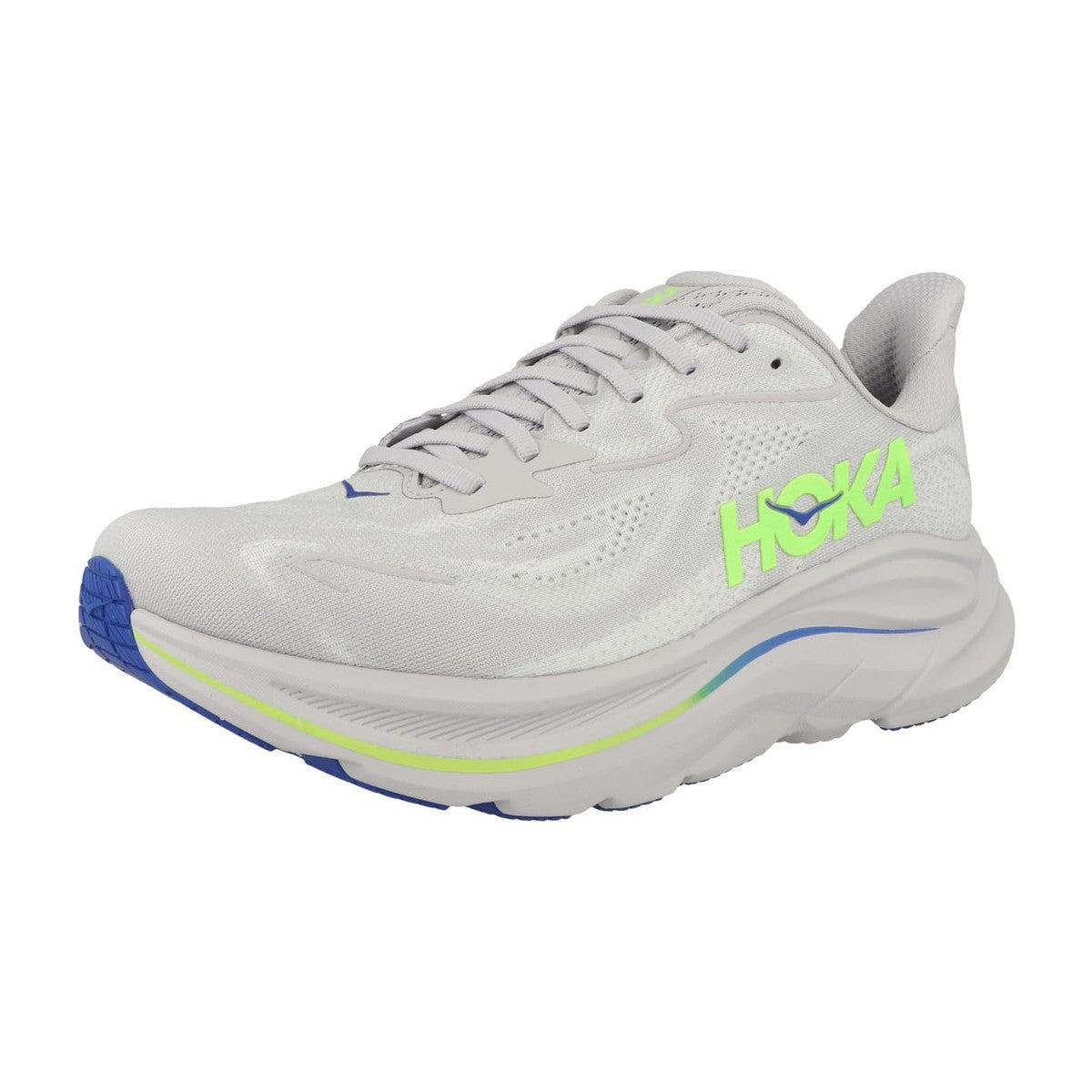 Hoka Men's Clifton 10 Aynn Ash Grey/Neon Green
