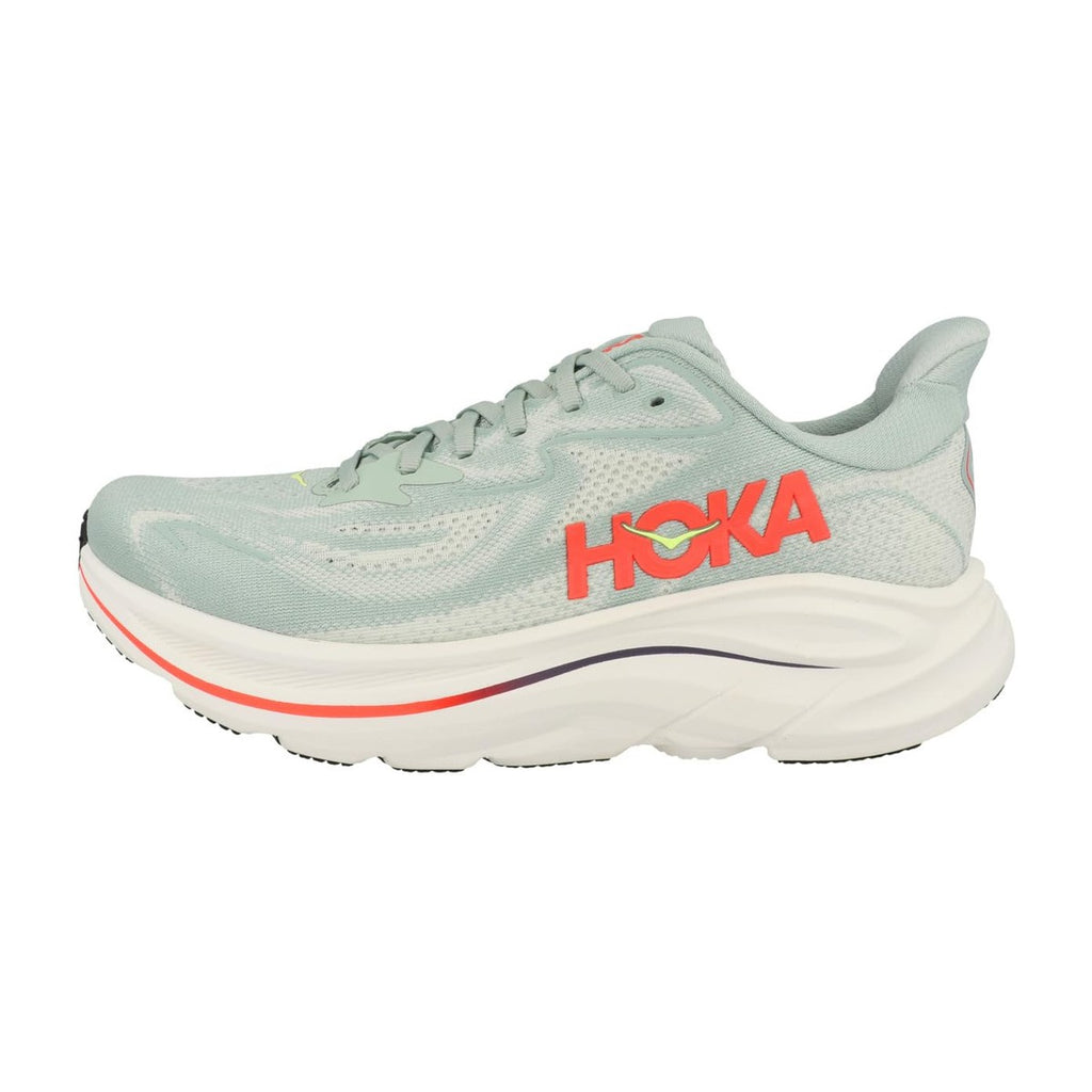 Hoka Men's Clifton 10/Neonflame Sage/Neon Flame