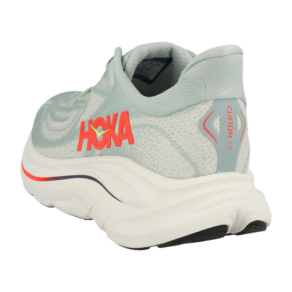 Hoka Men's Clifton 10/Neonflame Sage/Neon Flame