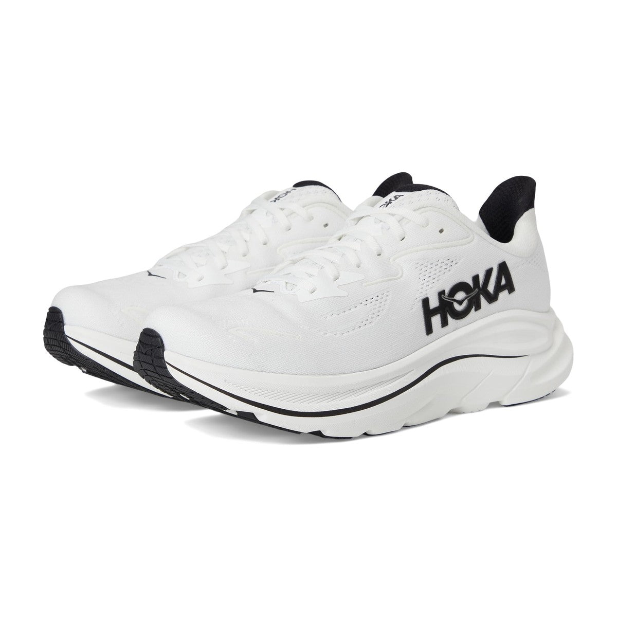 Hoka Men's Clifton 10 Road Running White/Black