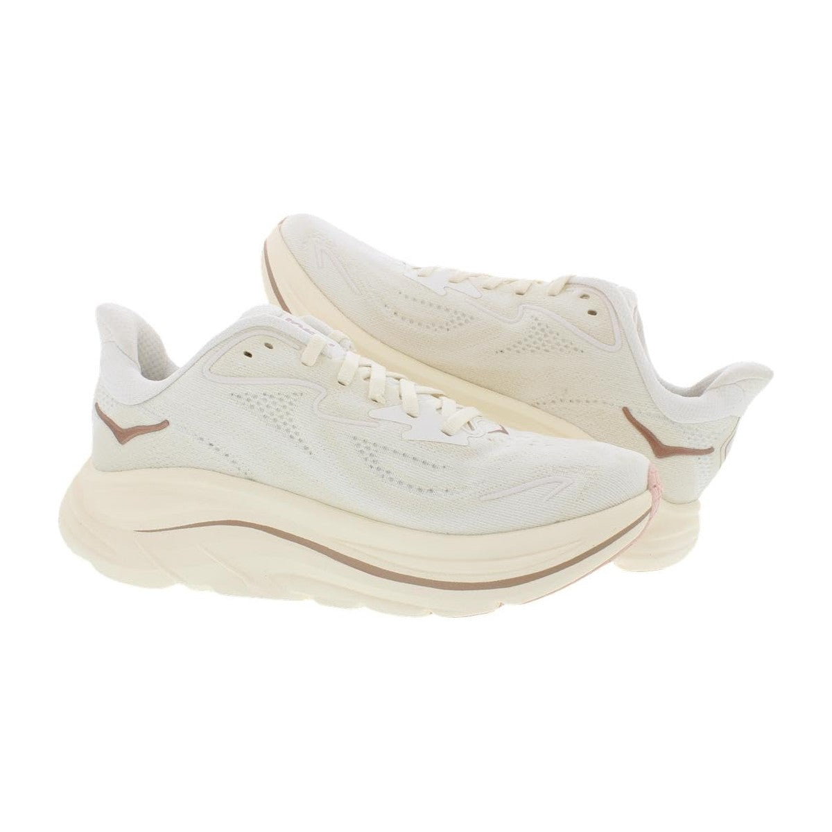 Hoka Women's Clifton 10 White Alabaster/Rose Gold