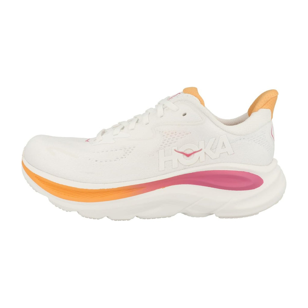 Hoka Women's Clifton 10/Rose White/Electric Rose