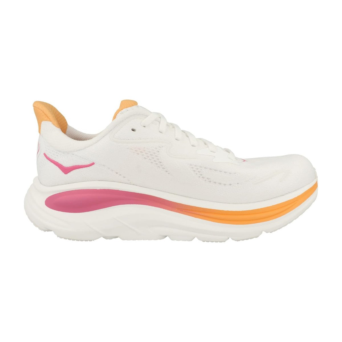 Hoka Women's Clifton 10/Rose White/Electric Rose