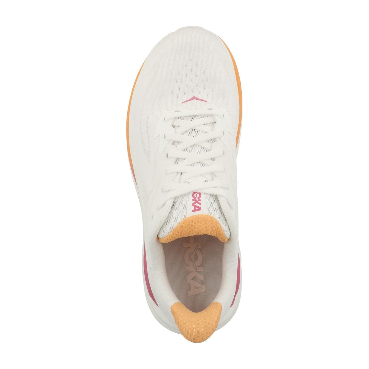 Hoka Women's Clifton 10/Rose White/Electric Rose