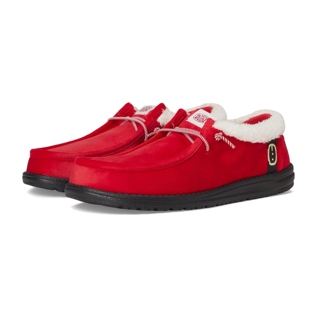 Hey Dude Men's Wally Santa Claus Red