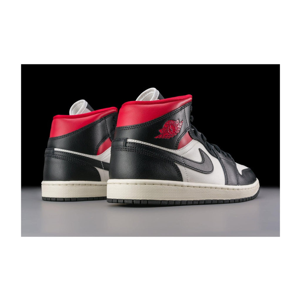 Nike Women's Wmens Jordan 1 Mid Black/Sail/Gym Red