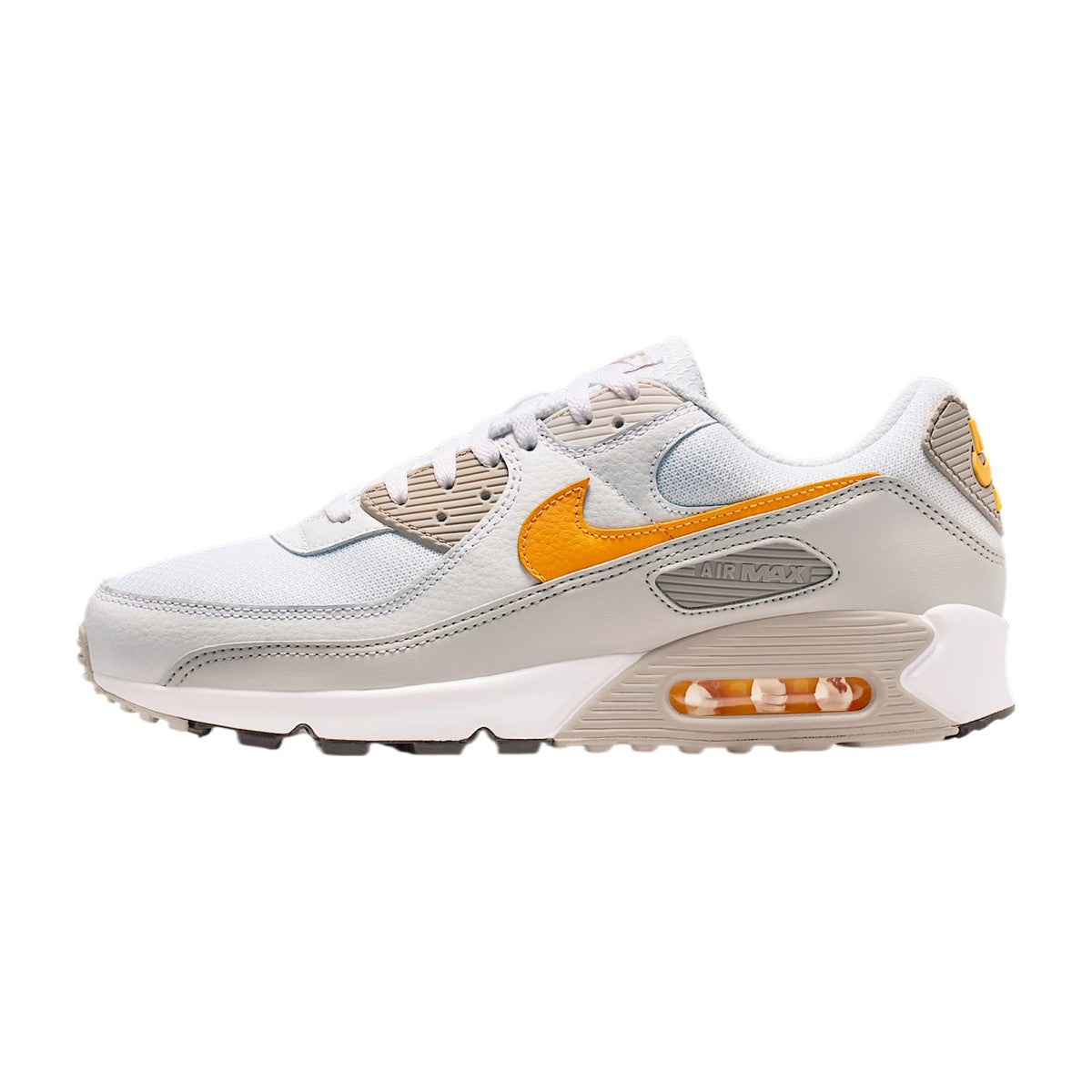 Nike Men's Air Max 90 College Grey White/College Gray/Burst Gray/Laser Orange