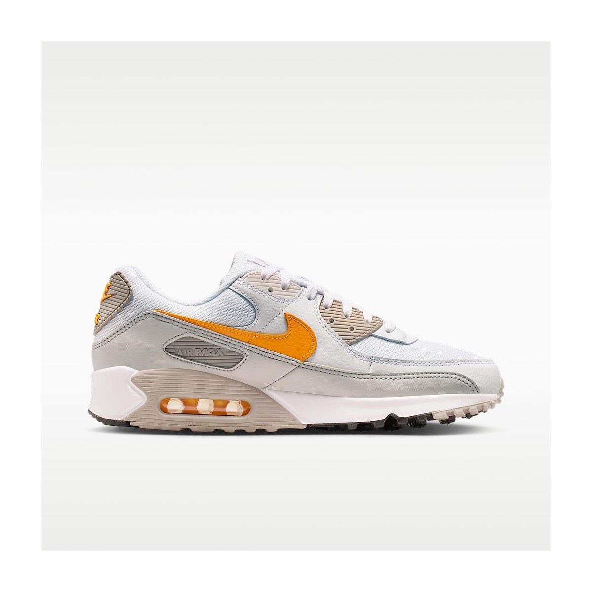 Nike Men's Air Max 90 College Grey White/College Gray/Burst Gray/Laser Orange