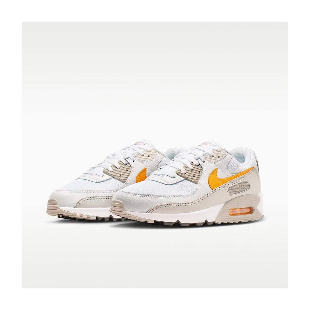 Nike Men's Air Max 90 College Grey White/College Gray/Burst Gray/Laser Orange