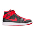 Nike Men's Air Jordan 1 Mid Black, Fire Red, White