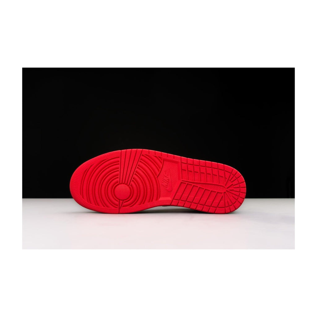 Nike Men's Air Jordan 1 Mid Black, Fire Red, White