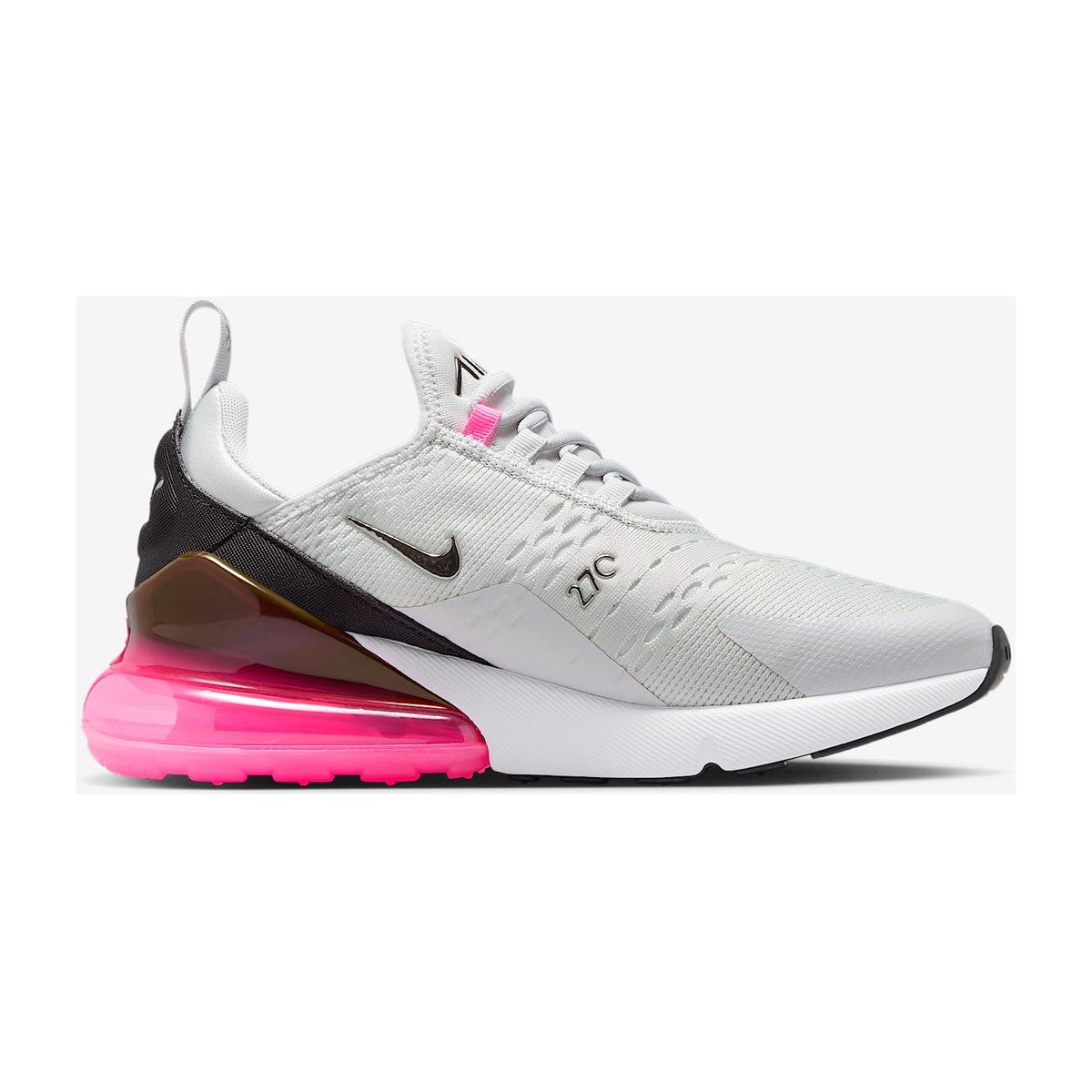 Nike Women's Air Max 270 White/Blue Tint/Gum Light Brown/Aluminum