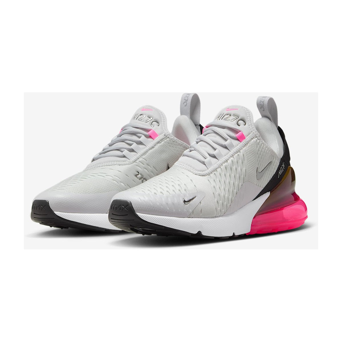 Nike Women's Air Max 270 White/Blue Tint/Gum Light Brown/Aluminum