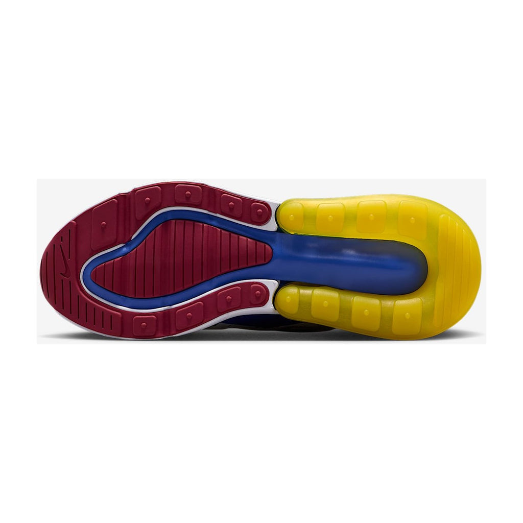 Nike Big Kids' Air Max 270 Sneakers (soft Pearl/Bright Citron-comet Blue)
