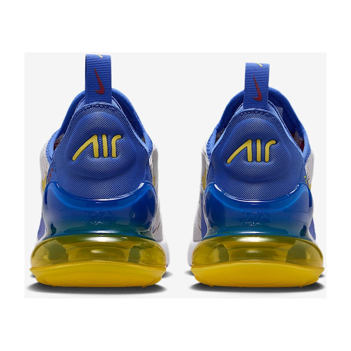 Nike Big Kids' Air Max 270 Sneakers (soft Pearl/Bright Citron-comet Blue)