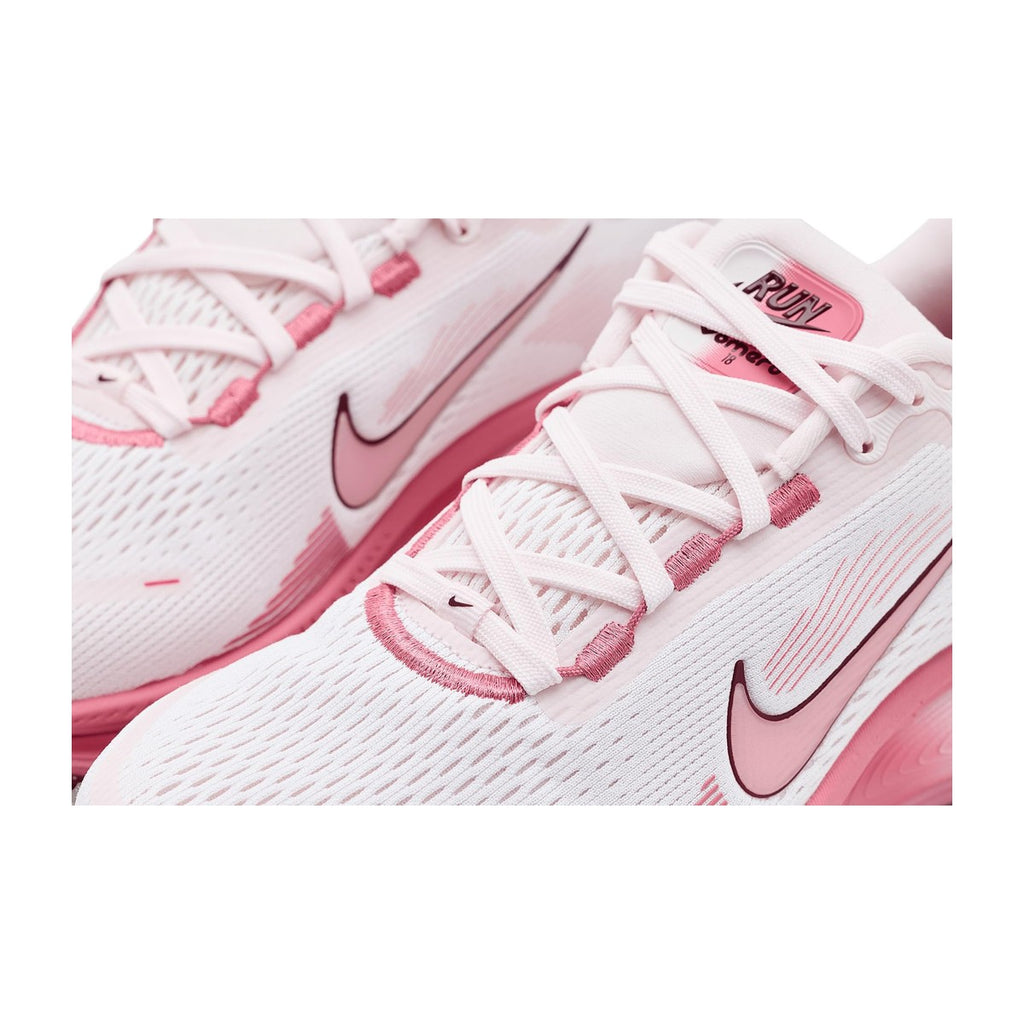 Nike Women's Running Vomero 18 in and Pink White/Peony/Pearl Pink/Team Red