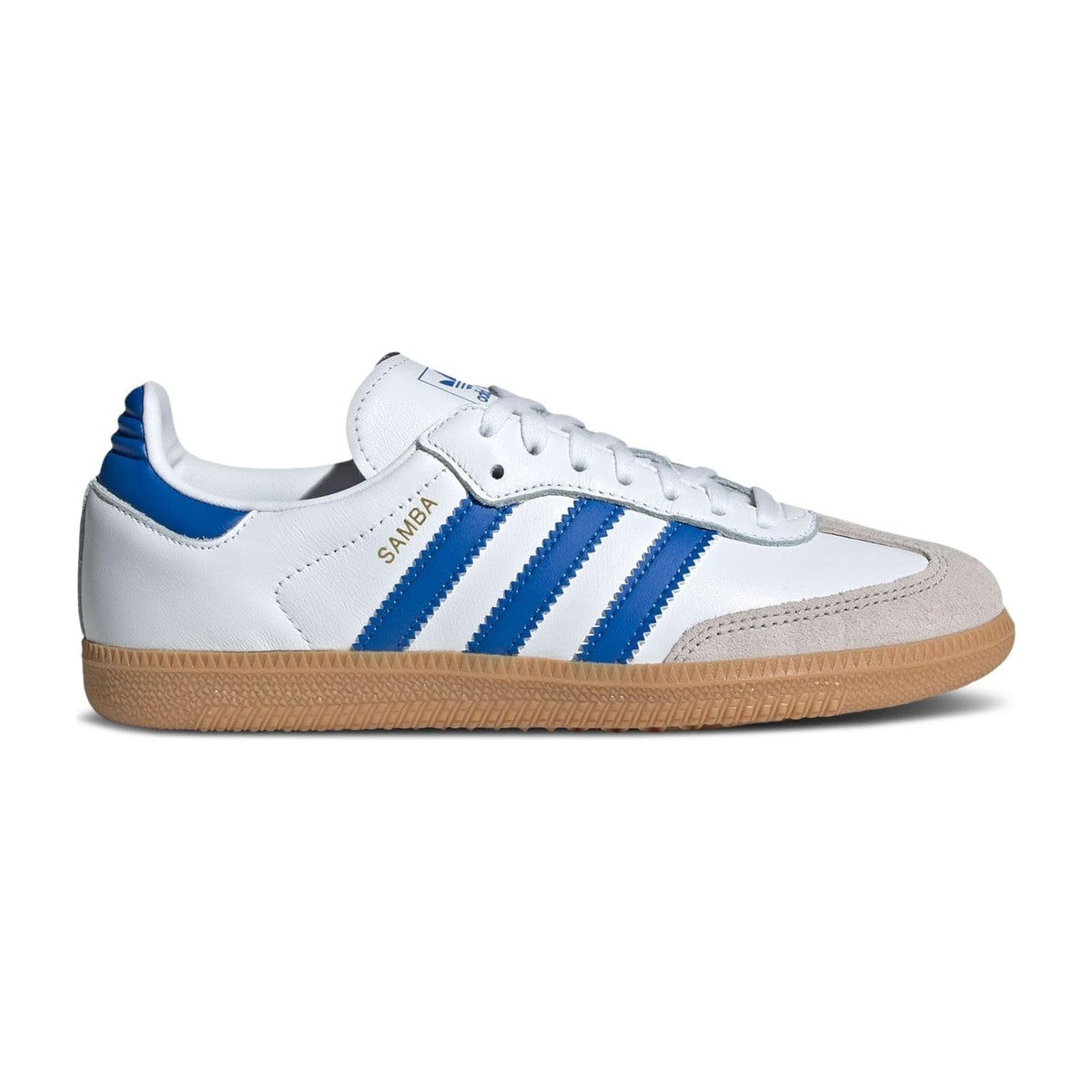 Adidas Big Kid Samba OG Lifestyle Cloud White/Blue/Gum