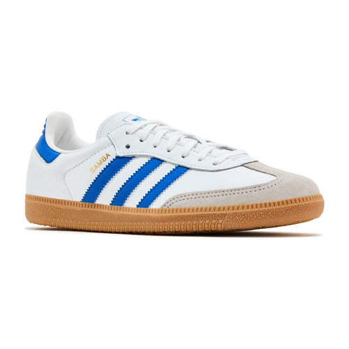 Adidas Big Kid Samba OG Lifestyle Cloud White/Blue/Gum